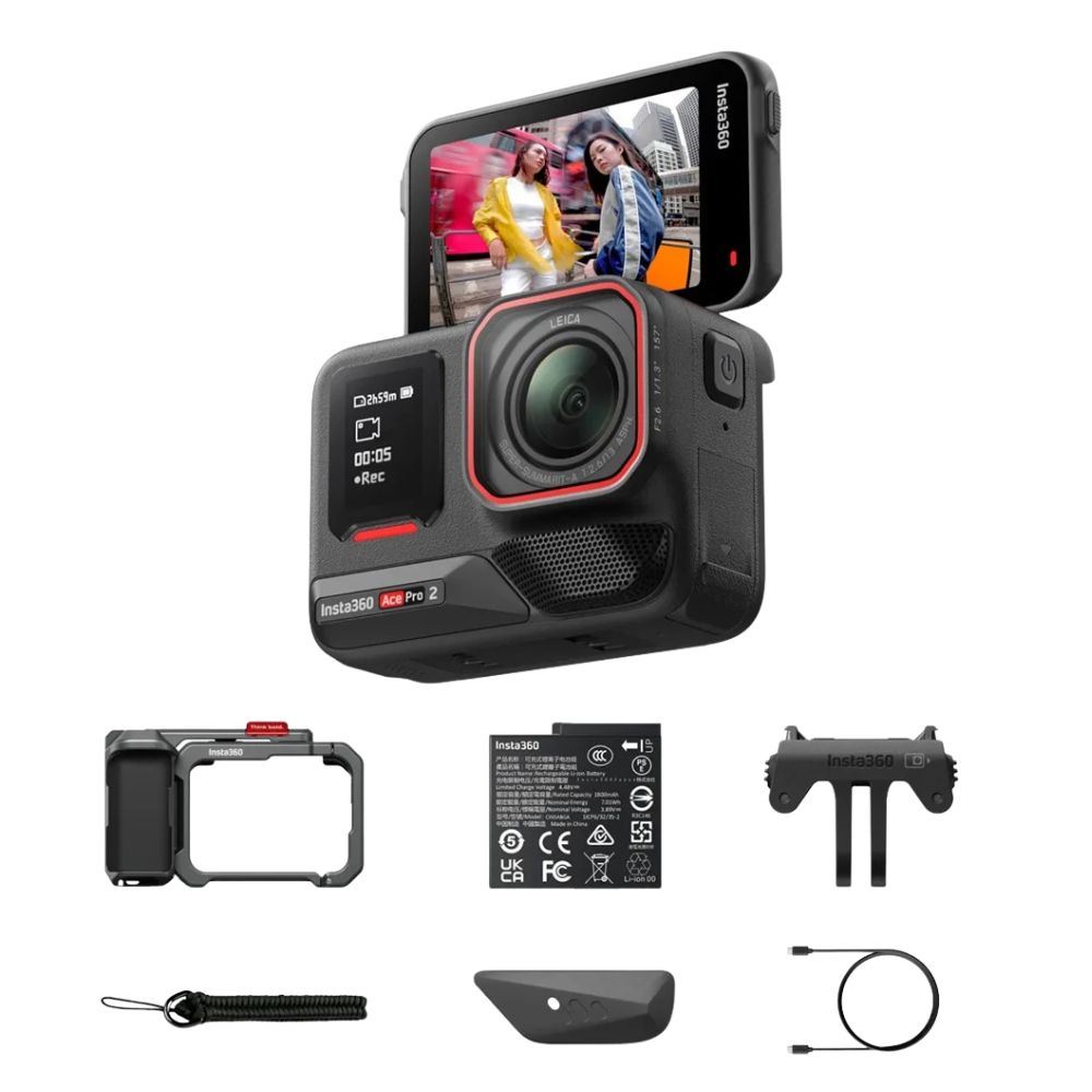 Cámara de acción Insta360 Ace Pro 2 Single Battery Xplorer Bundle